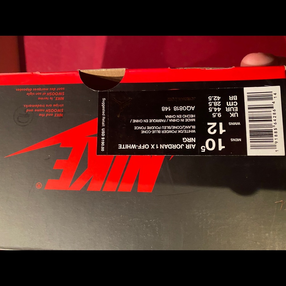 UNC Off White AF 1
